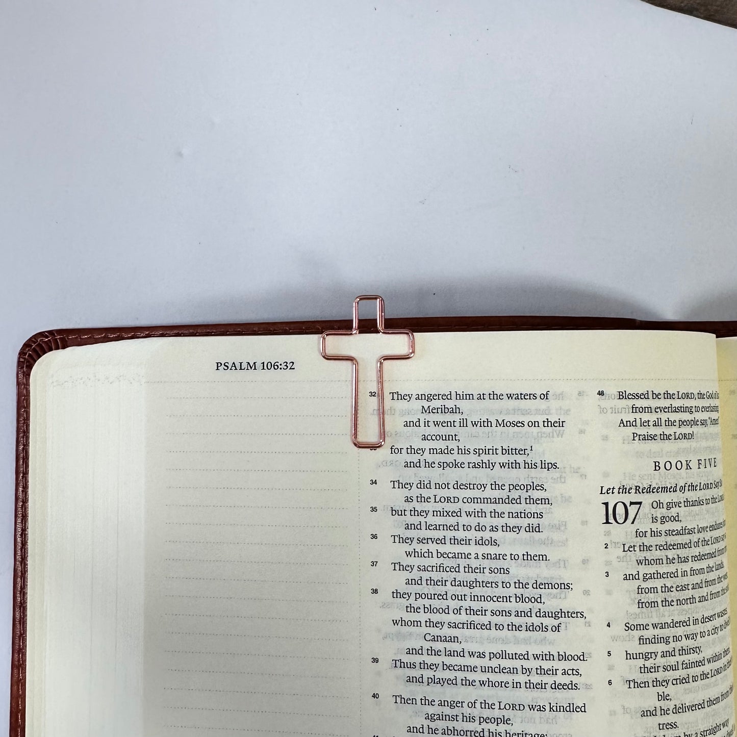 Mini Cross Bookmark Paperclips