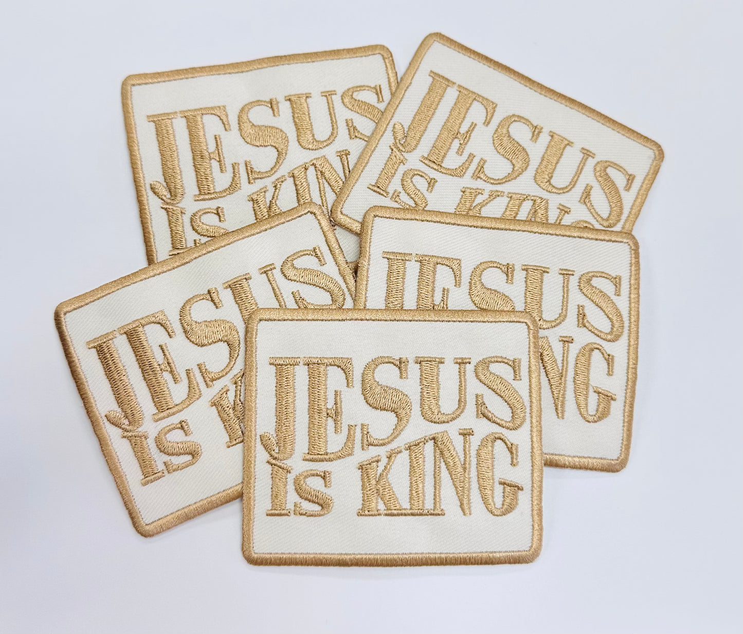 Jesus Is King Embroidered Patch