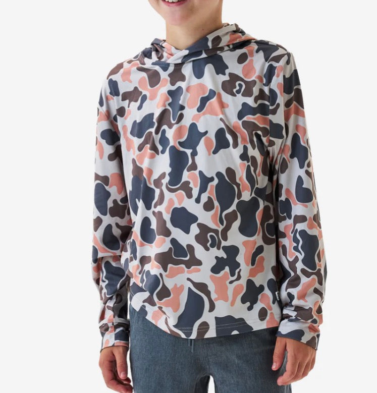 Vintage Camo Performance Youth Hoodie
