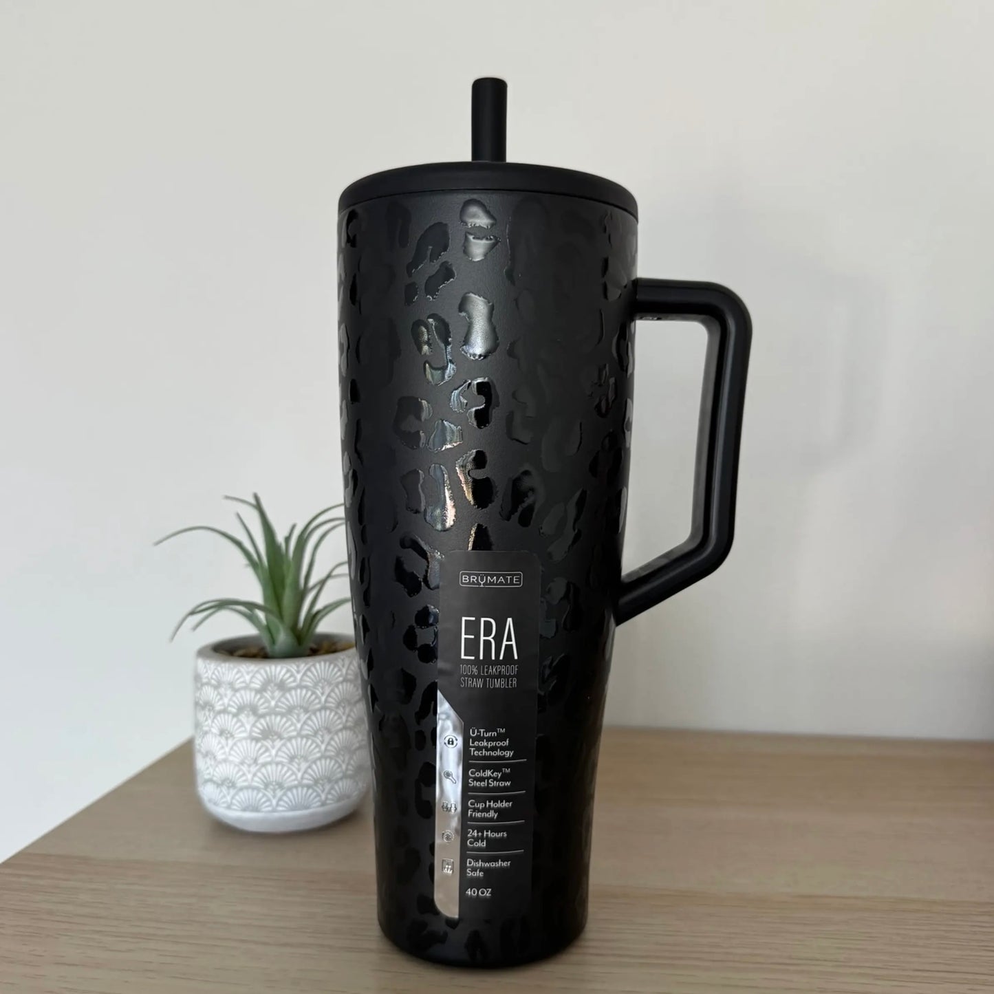 Era 40oz Onyx Leopard Tumbler
