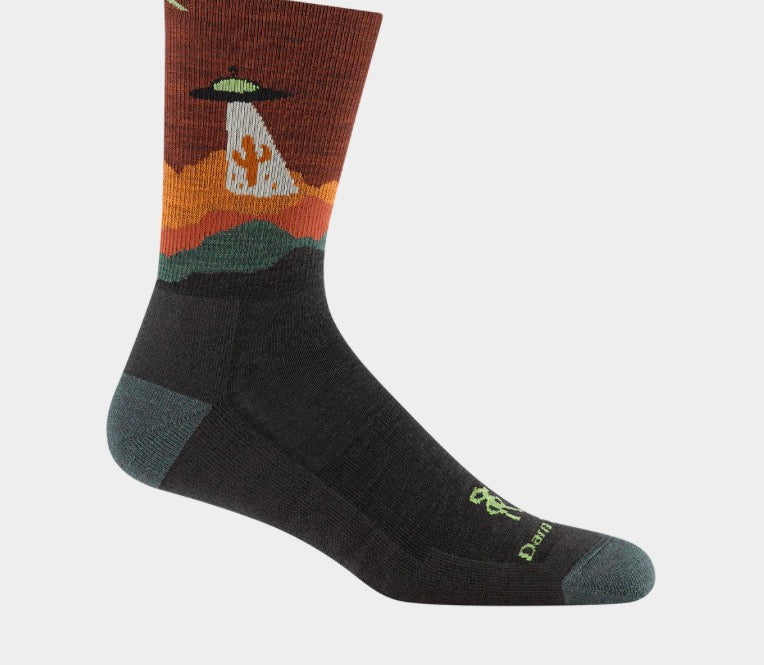 Walnut Spaced Out Micro Crew Hiking Socks
