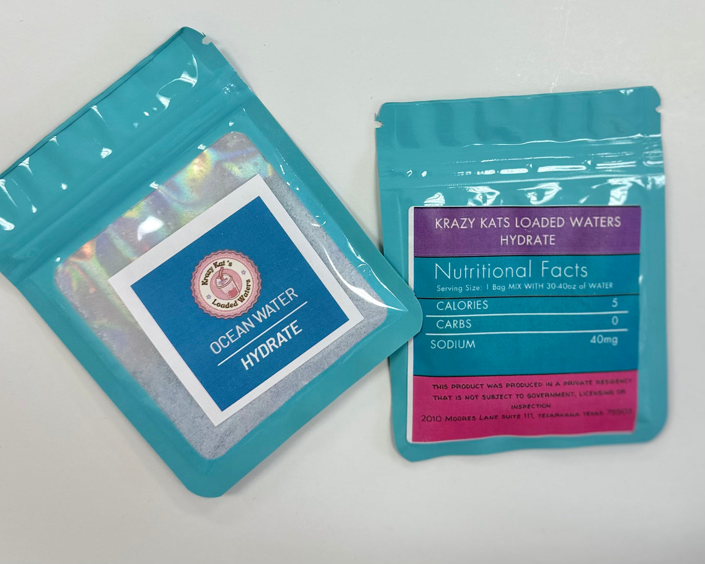 Hydrating Loaded Water Packets