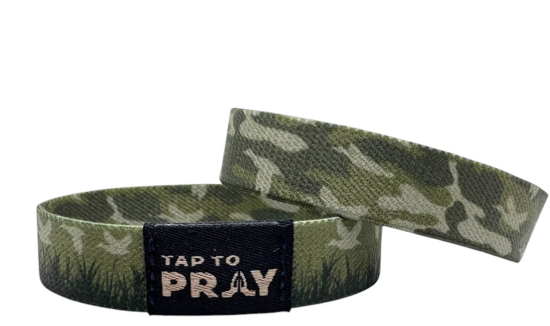 Tap To Pray Wristbands- Waterfowl Camo
