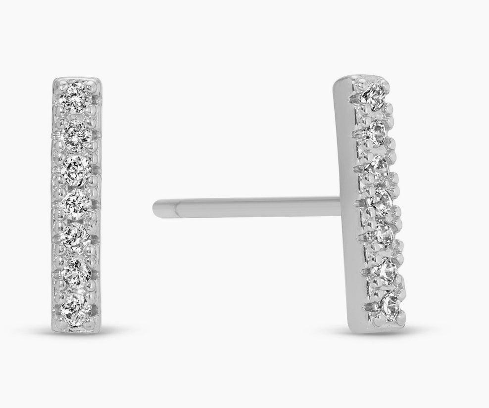 Pave Bar Stud