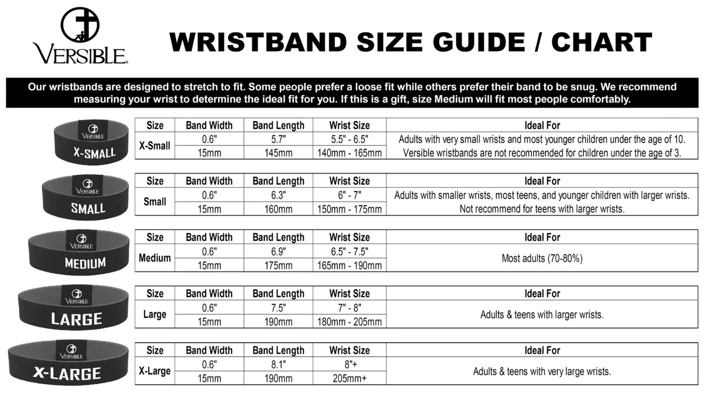 Tap To Pray Wristband: Blue Belle
