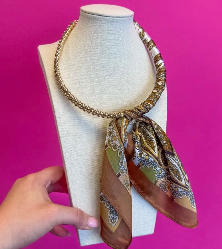 Luxe Scarf Necklace
