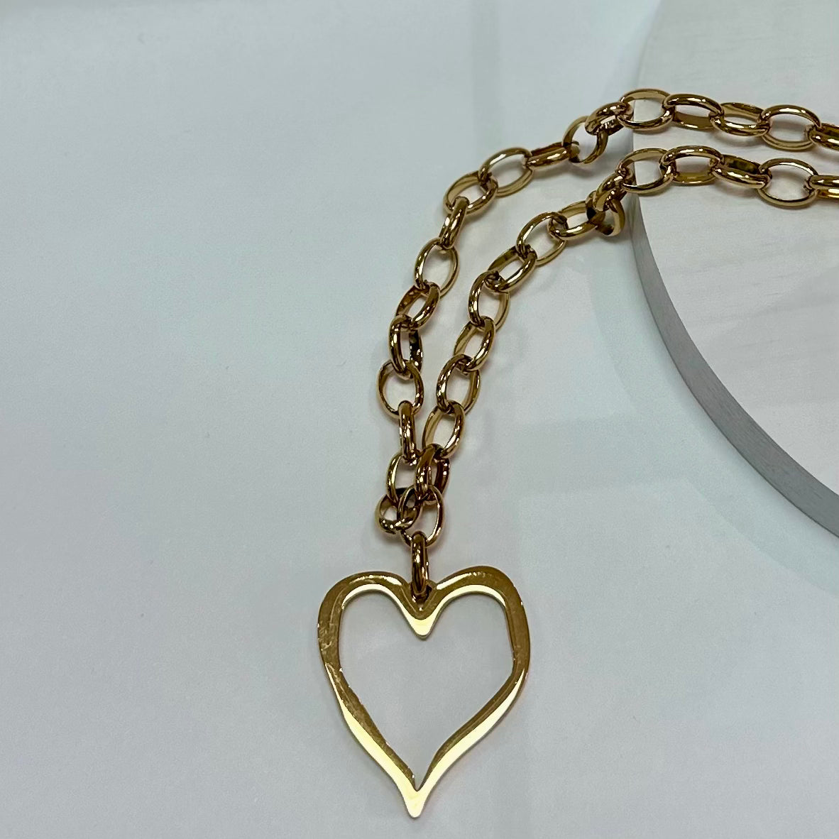 Open Heart Necklace