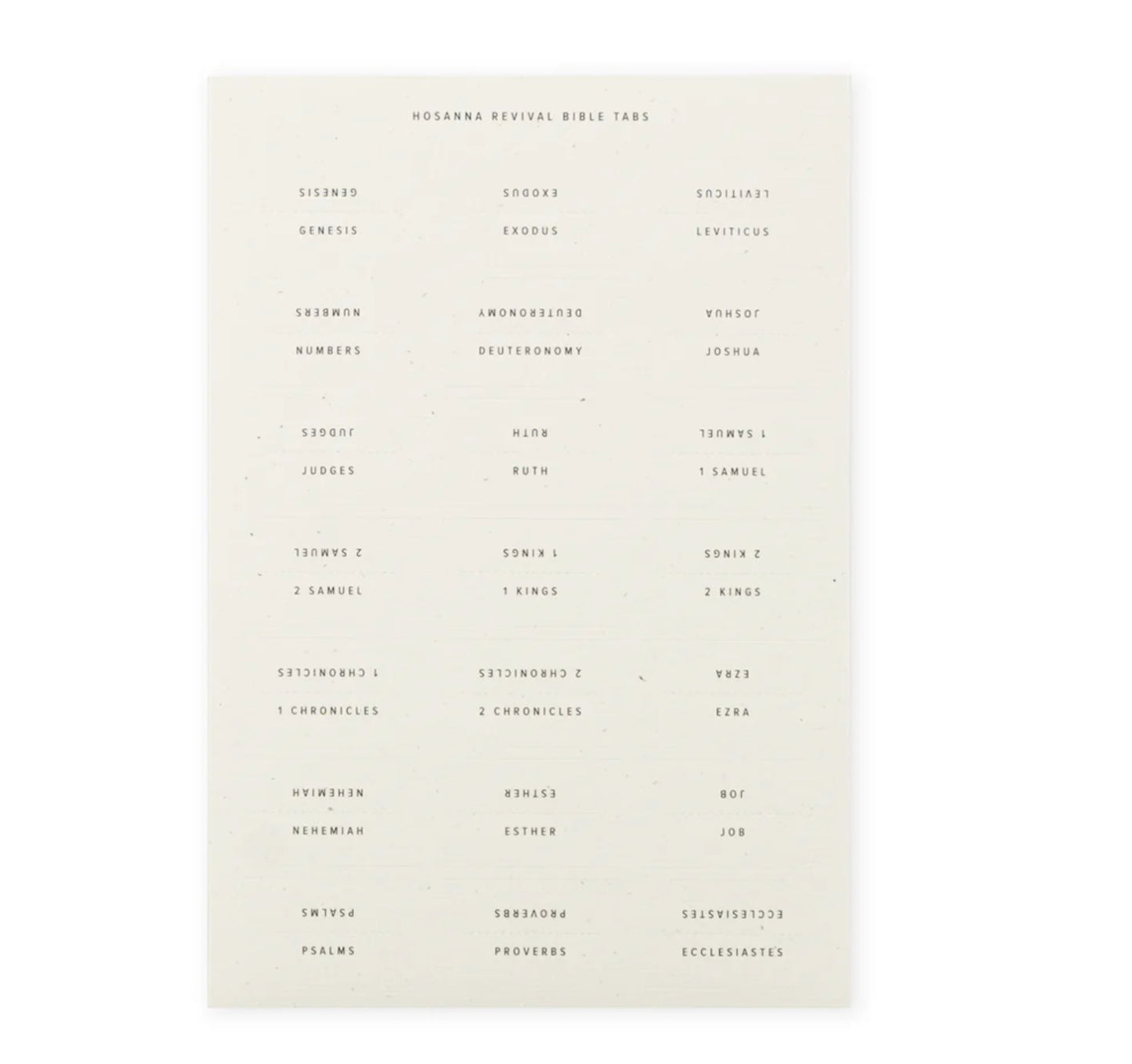 Bible Tabs: Black