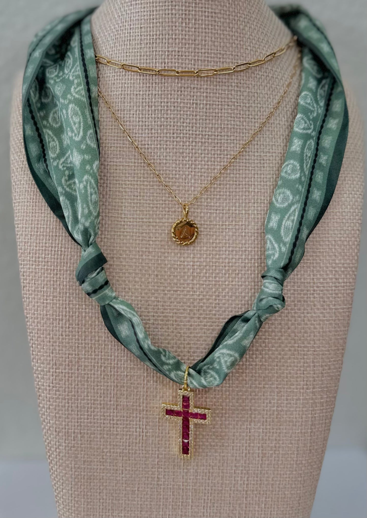 Scarf Charm Necklace