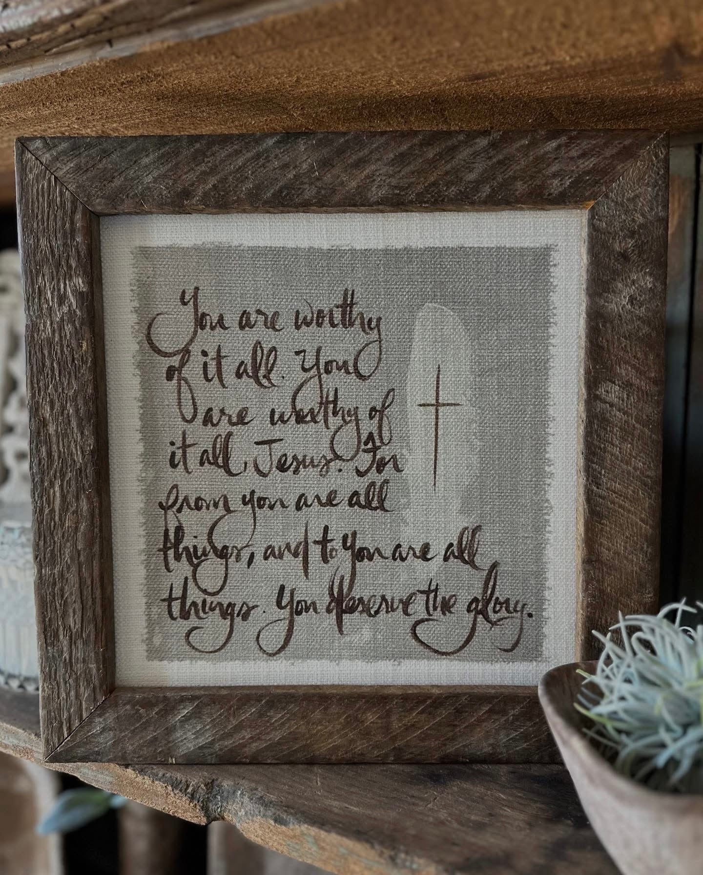 You are worthy | Wall Art