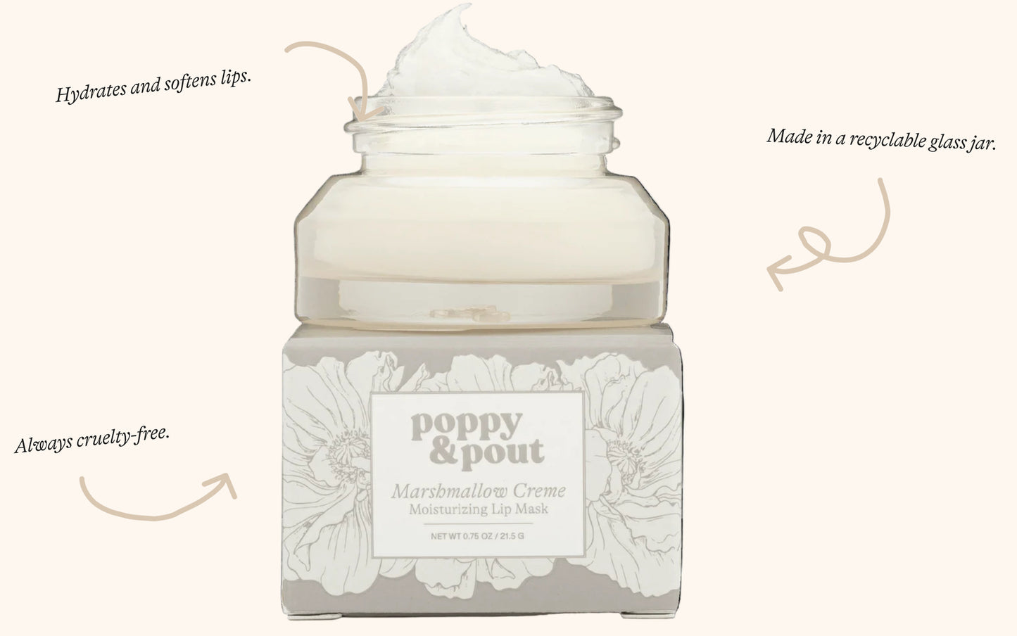 Lip Mask, Original, Marshmallow Creme