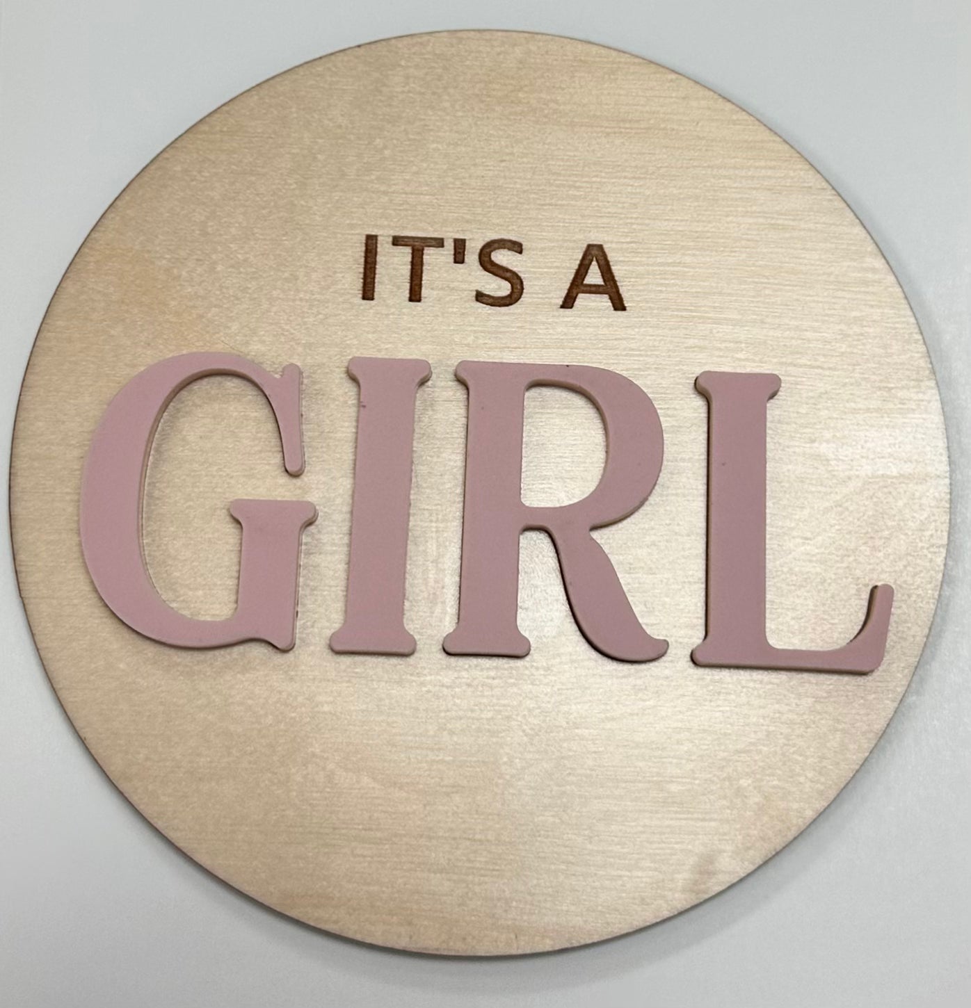 Gender Reveal Announcement Sign | It’s a Girl