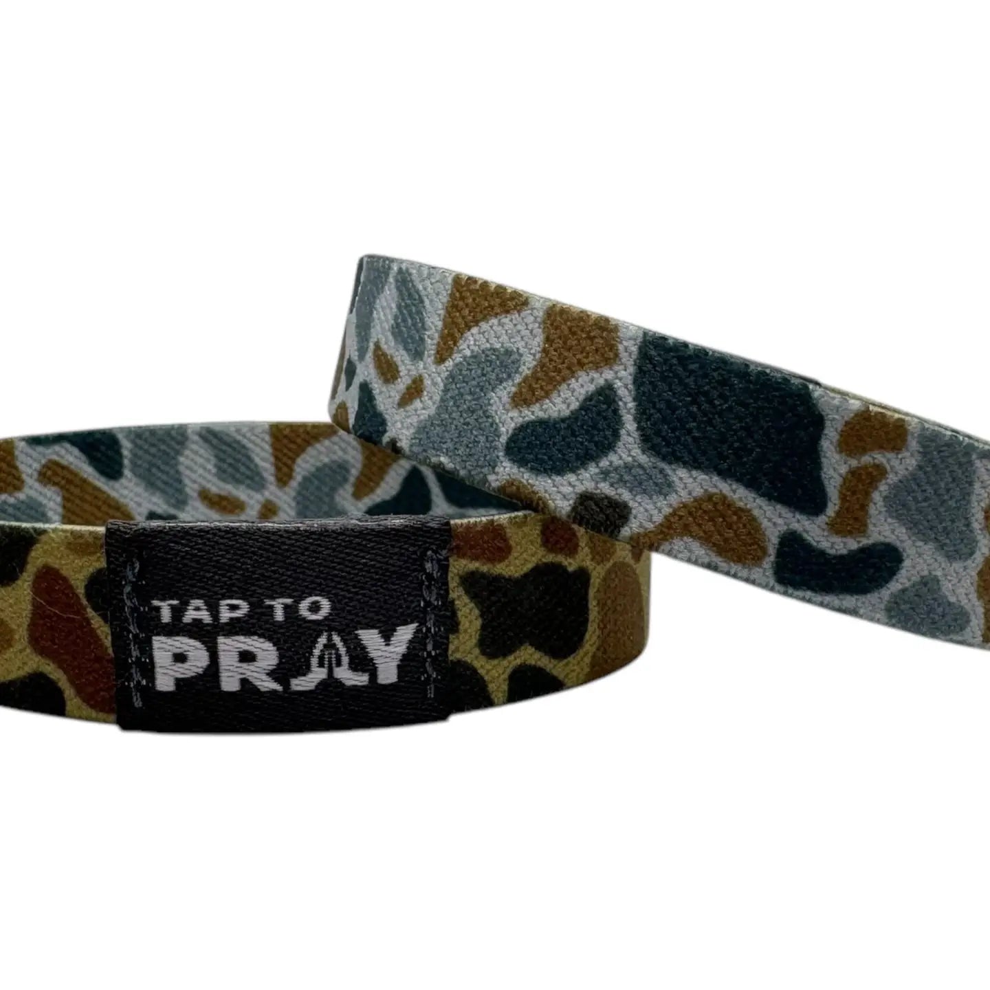 Tap To Pray Wristbands - River Rock Camo Sahara and Copper