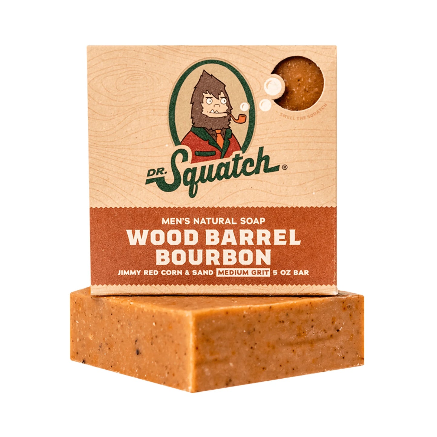 Dr. Squatch Wood Barrel Bourbon Bar Soap