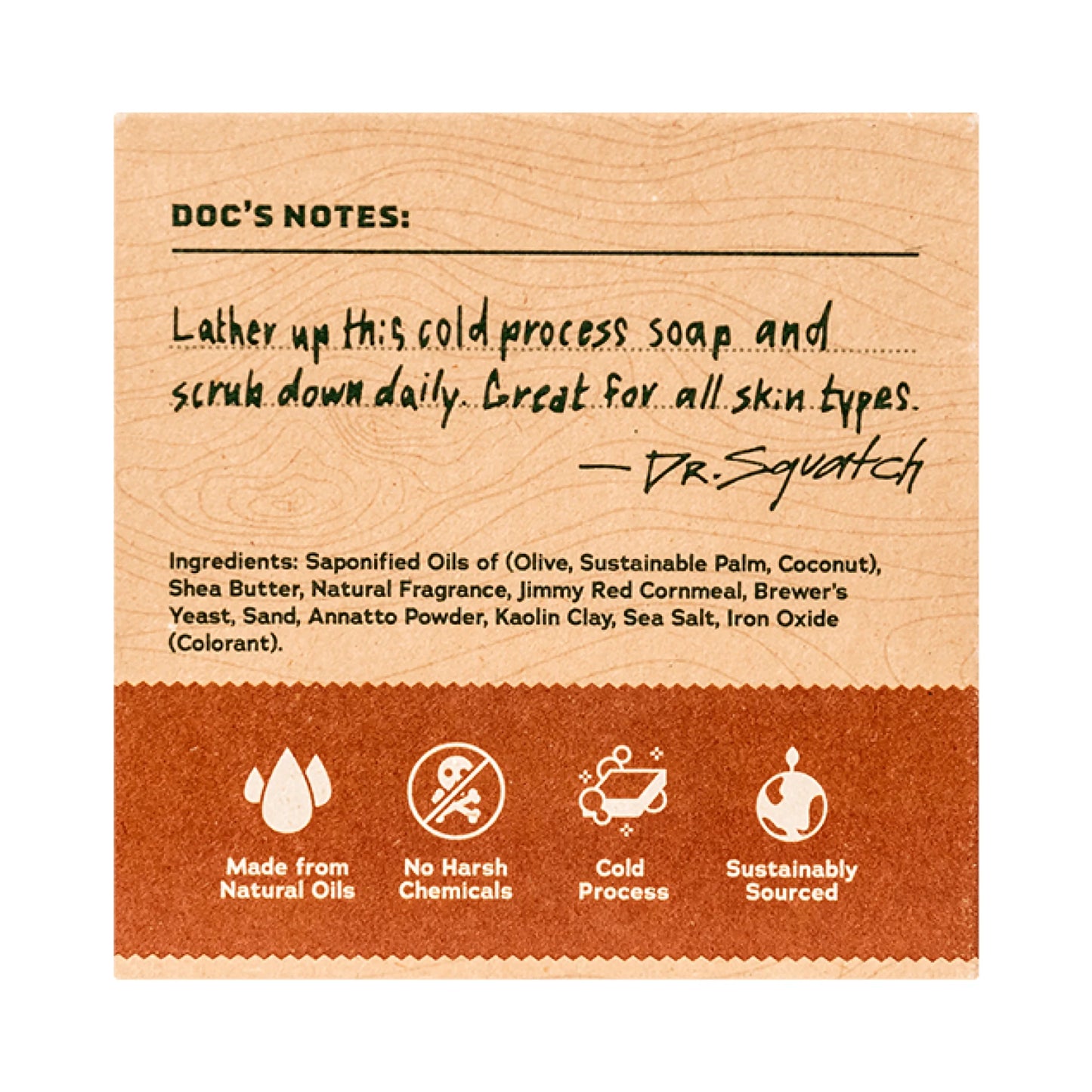 Dr. Squatch Wood Barrel Bourbon Bar Soap