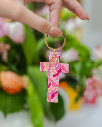 Acrylic Cross Keychain