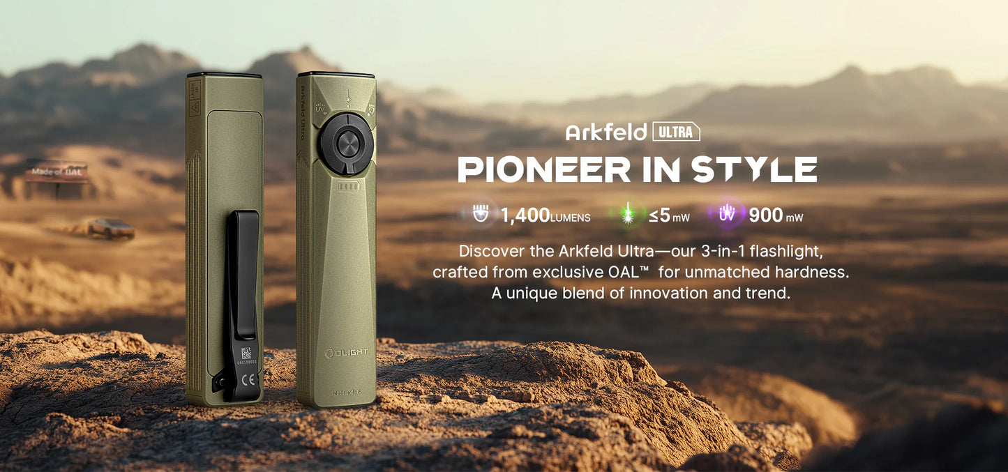 Arkfeld Ultra 3-in-1 Flashlight