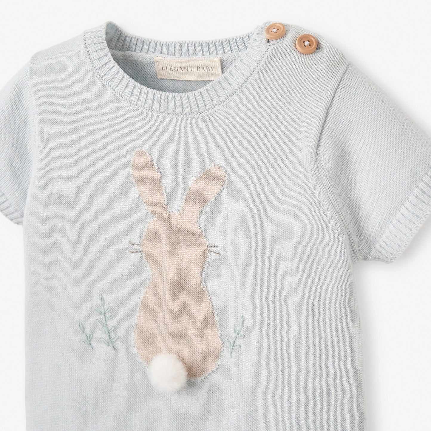 Bunny Knit Shortall Romper