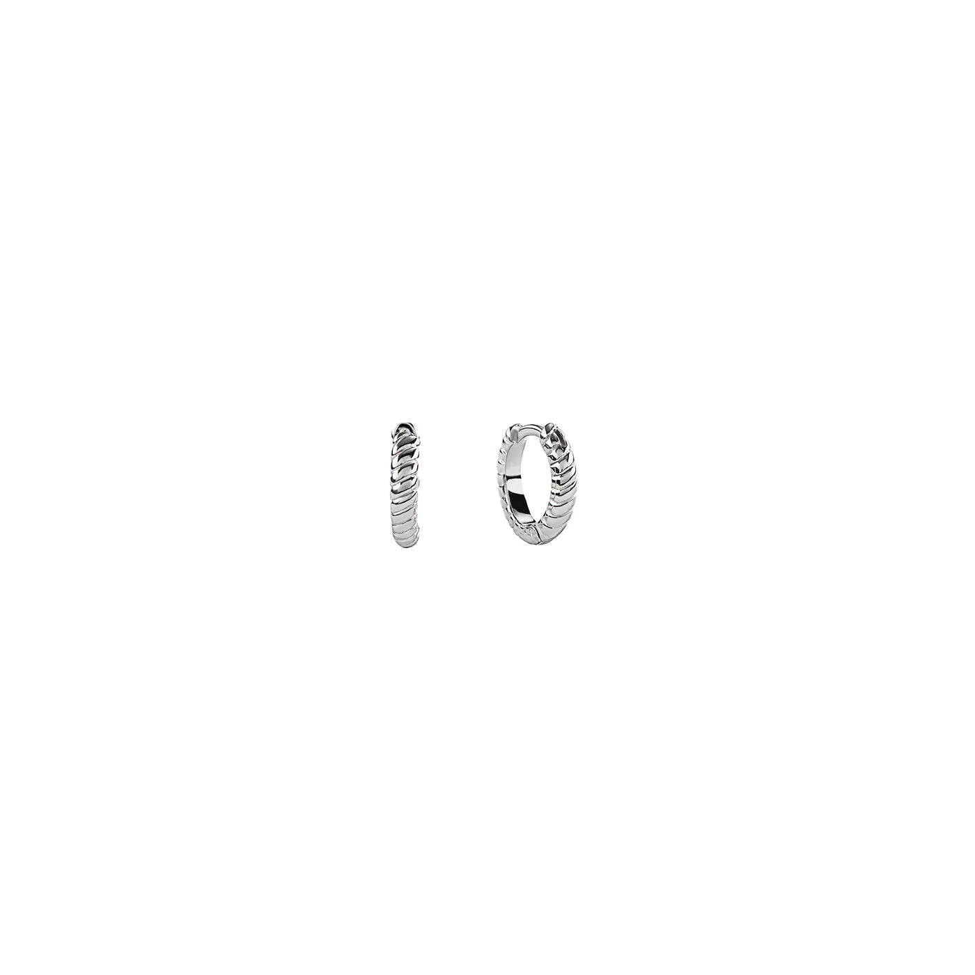 Twisted Huggies Silver