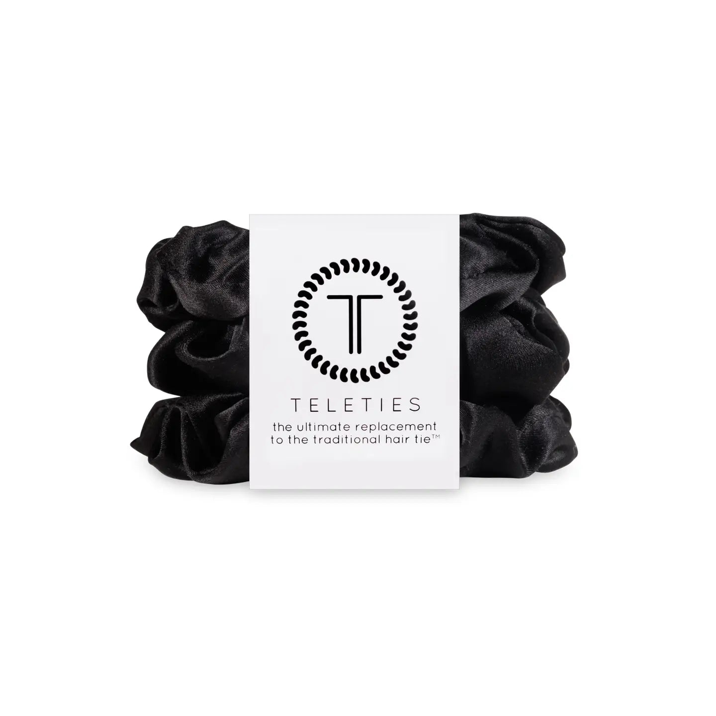 Silk Hair Scrunchie | Large | Jet Black
