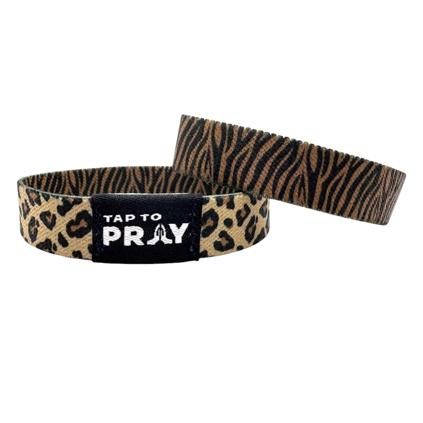 Tap to Pray Wristbands- Safari Leopard