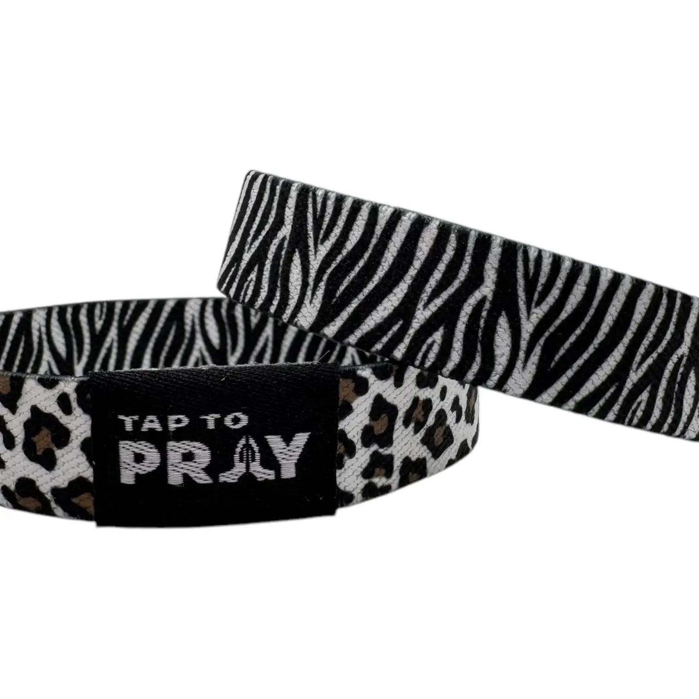 Tap to Pray Wristbands- Safari Zebra