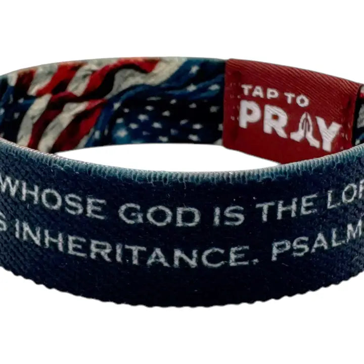 Tap to Pray Wristbands- In God we Trust