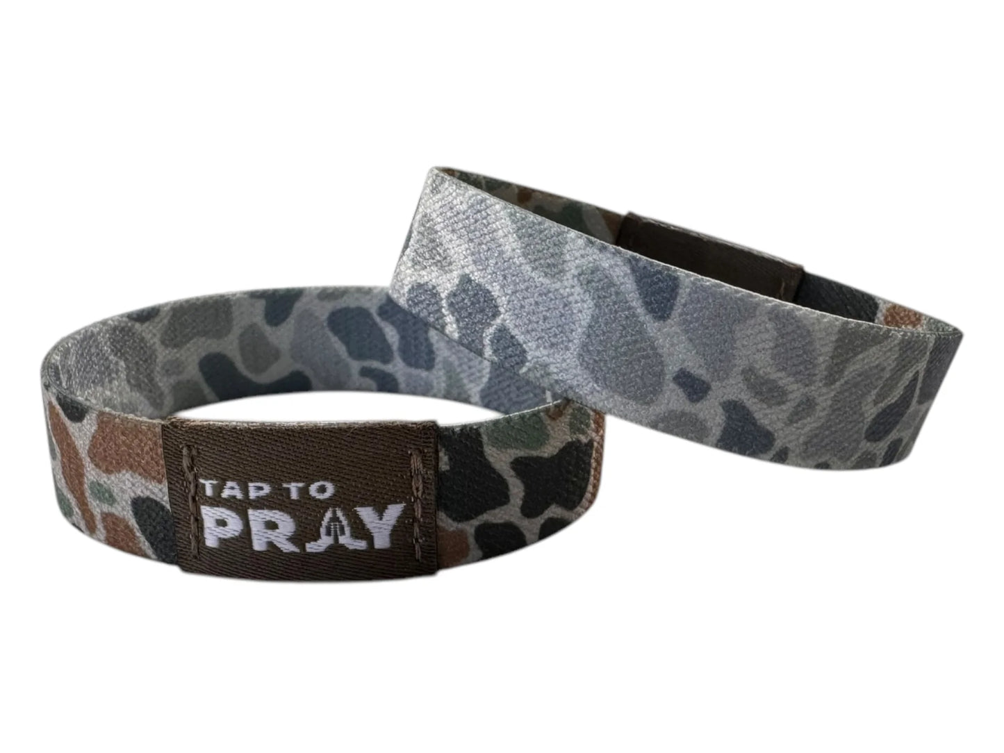 Tap to Pray Wristbands - Camo River Rock