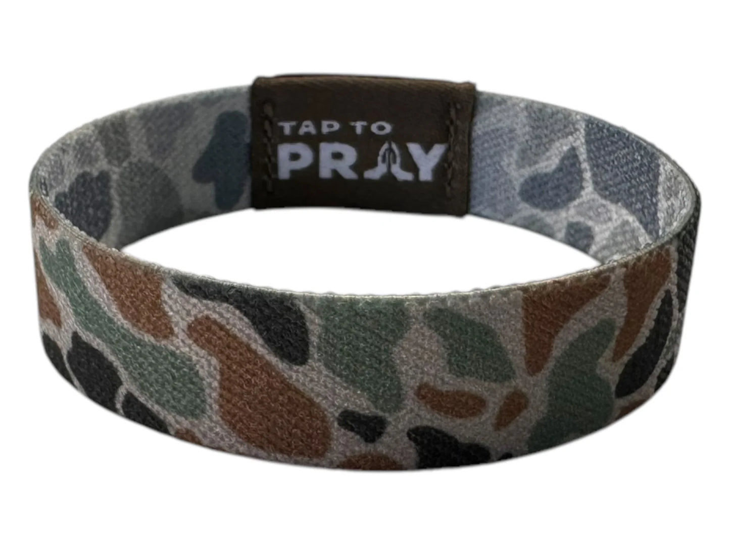 Tap to Pray Wristbands - Camo River Rock