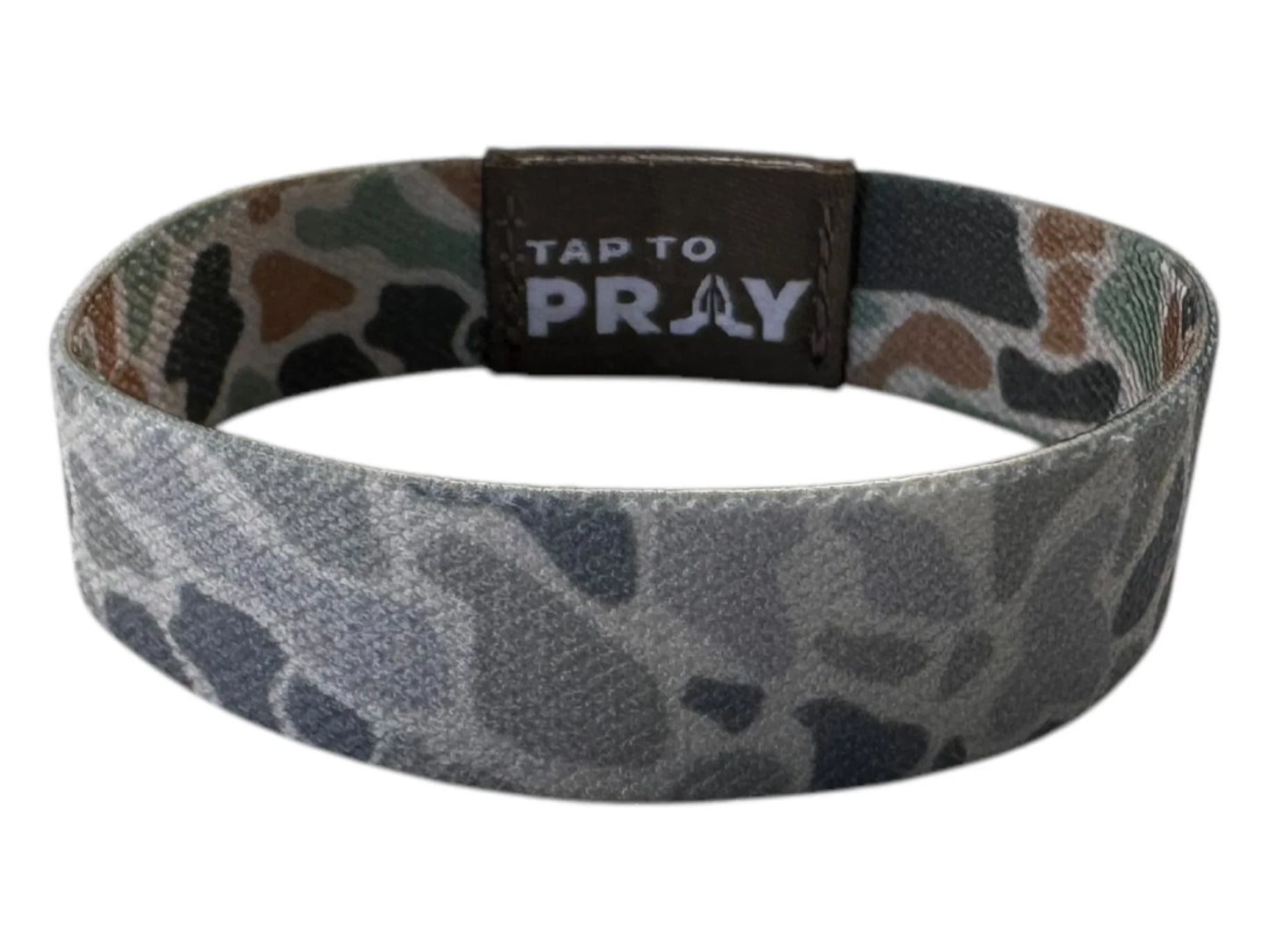Tap to Pray Wristbands - Camo River Rock