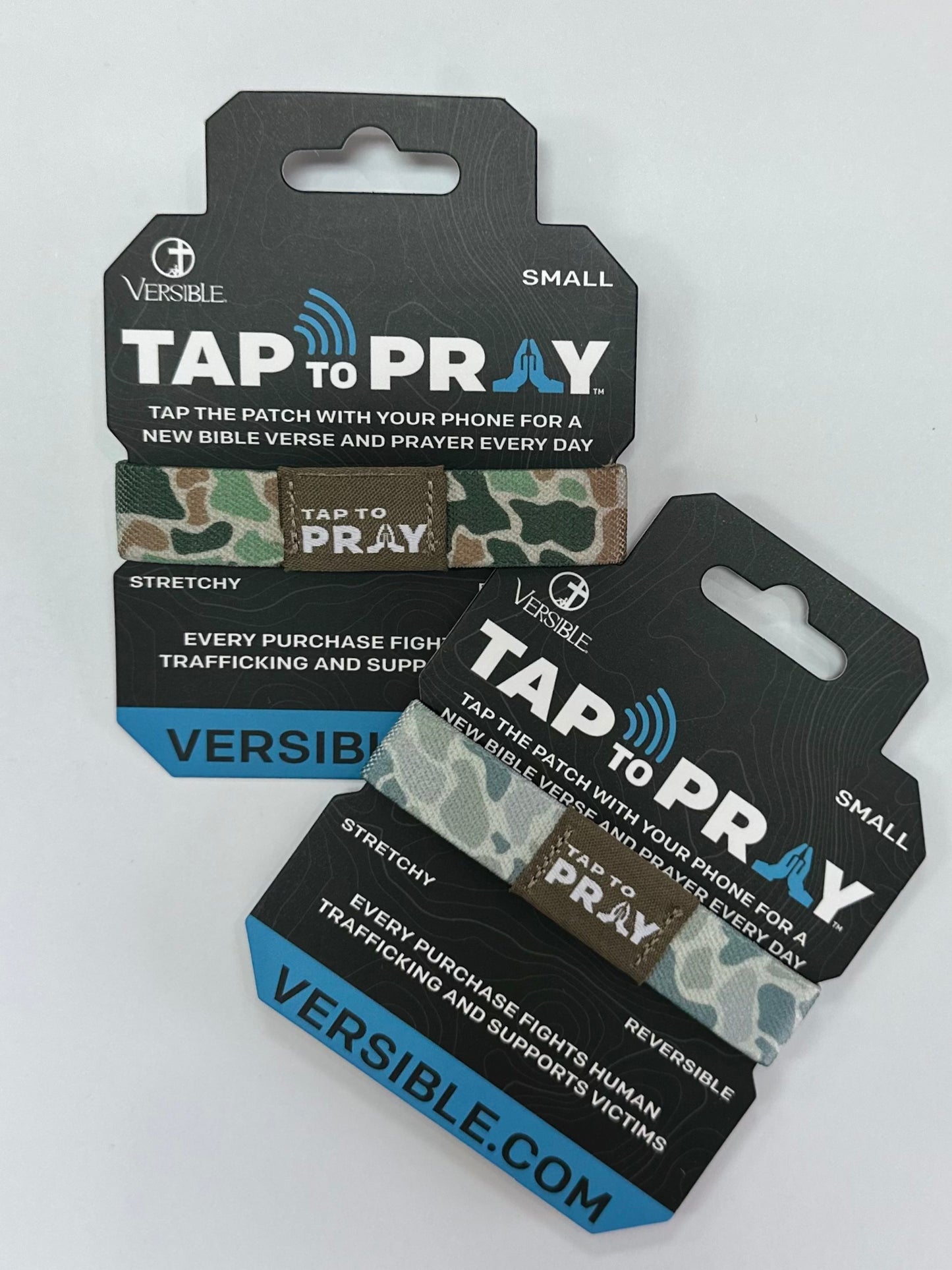 Tap to Pray Wristbands - Camo River Rock