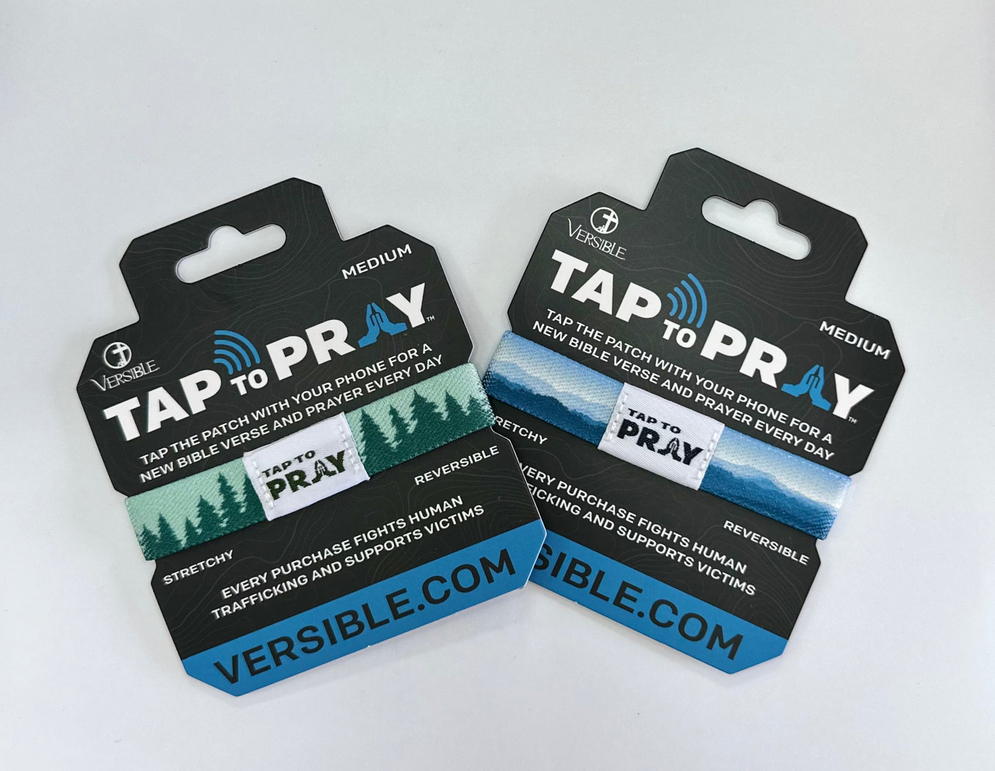 Tap To Pray Wristbands - Mountains & Forests