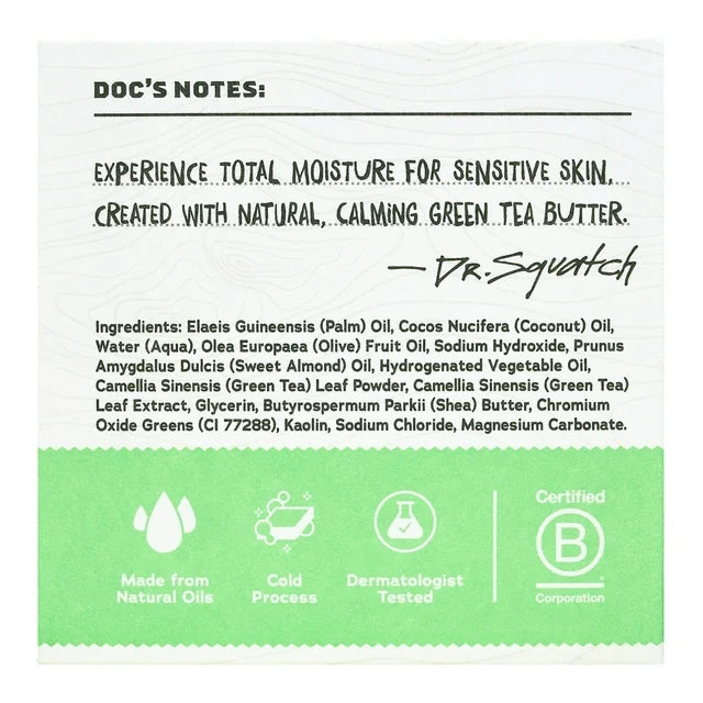 Dr. Squatch Green Tea Butter Bar Soap