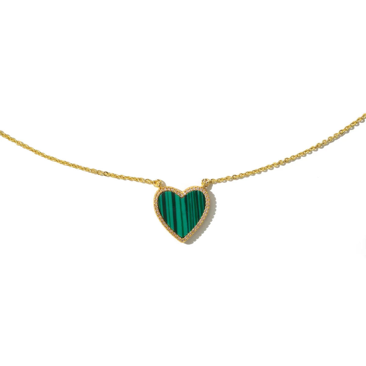 Malachite Heart Necklace