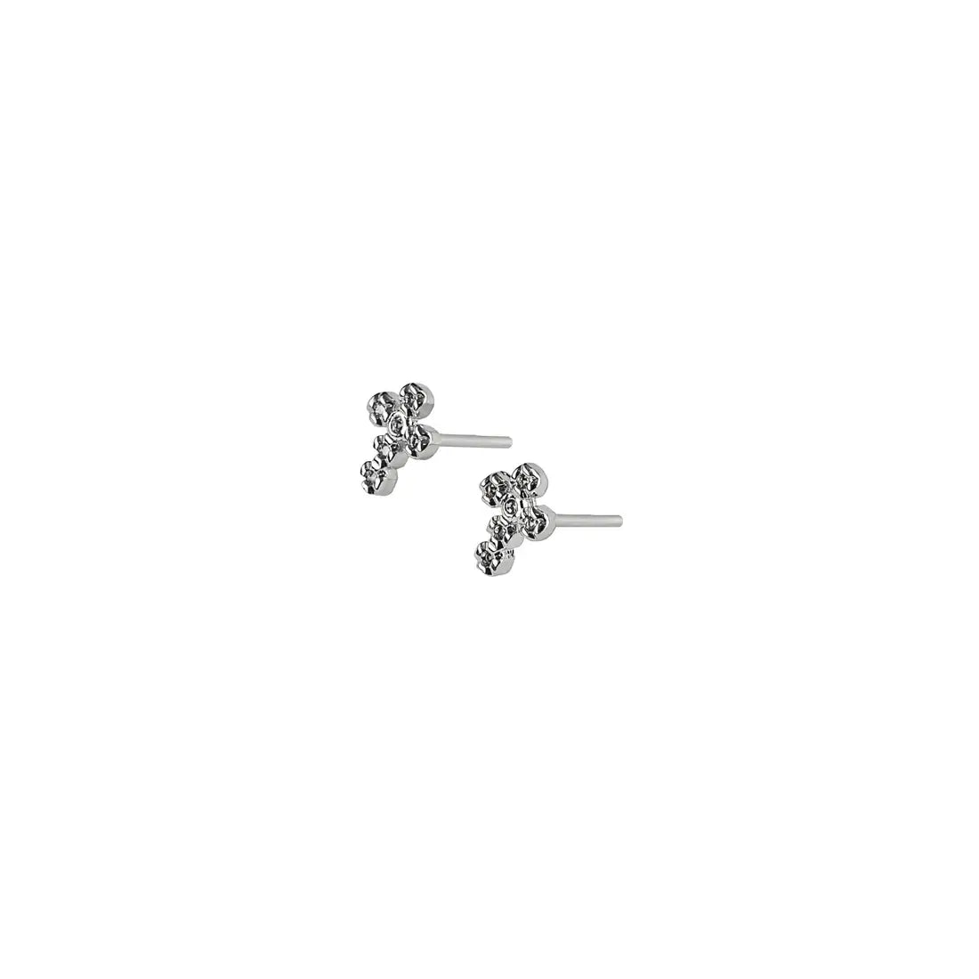 Crystal Cross Studs