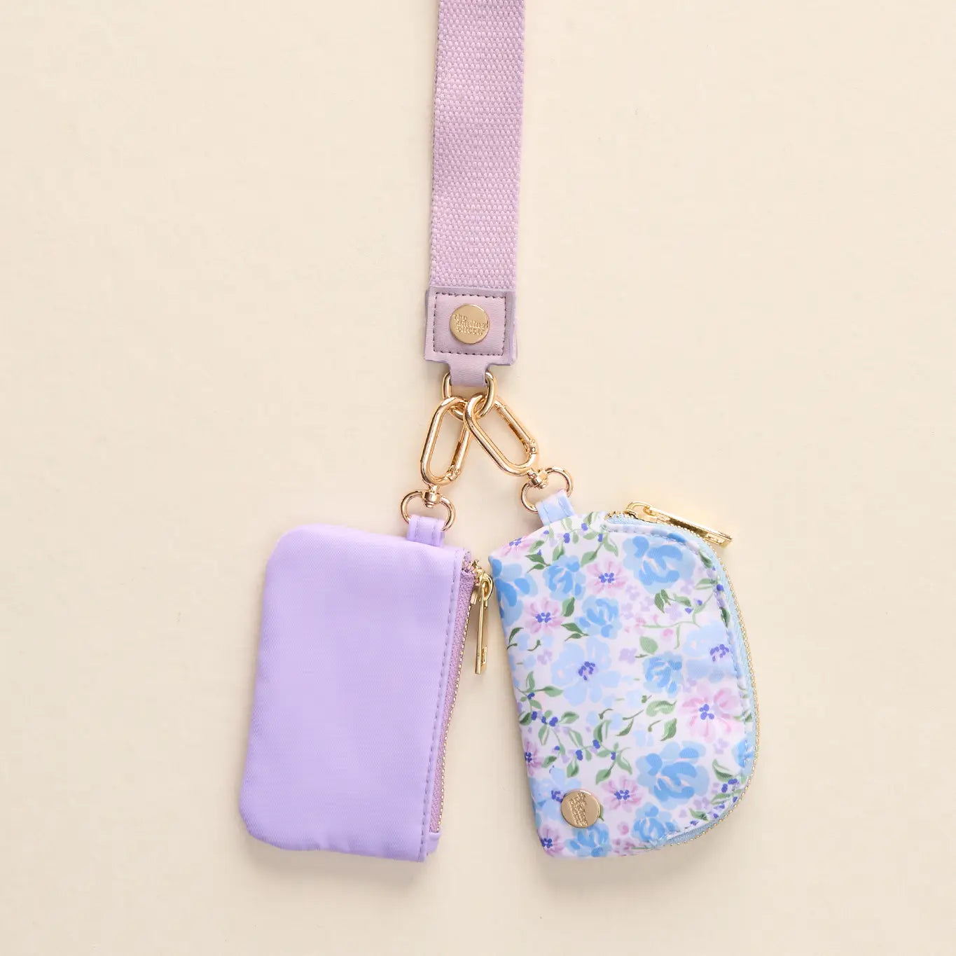 Dynamic Duo Pouch Wristlet- Secret Garden Blue