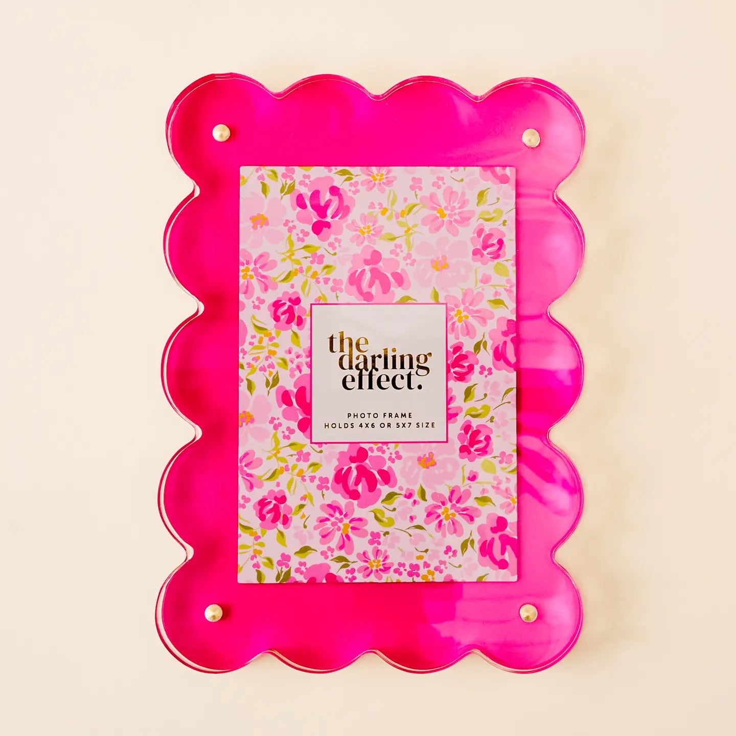 Rectangle Scalloped Acrylic Frame