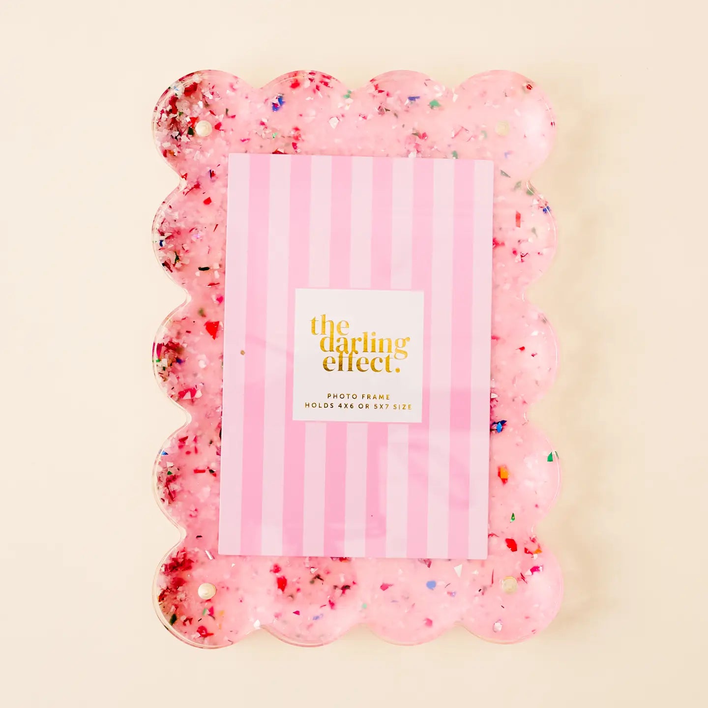 Rectangle Scalloped Acrylic Frame