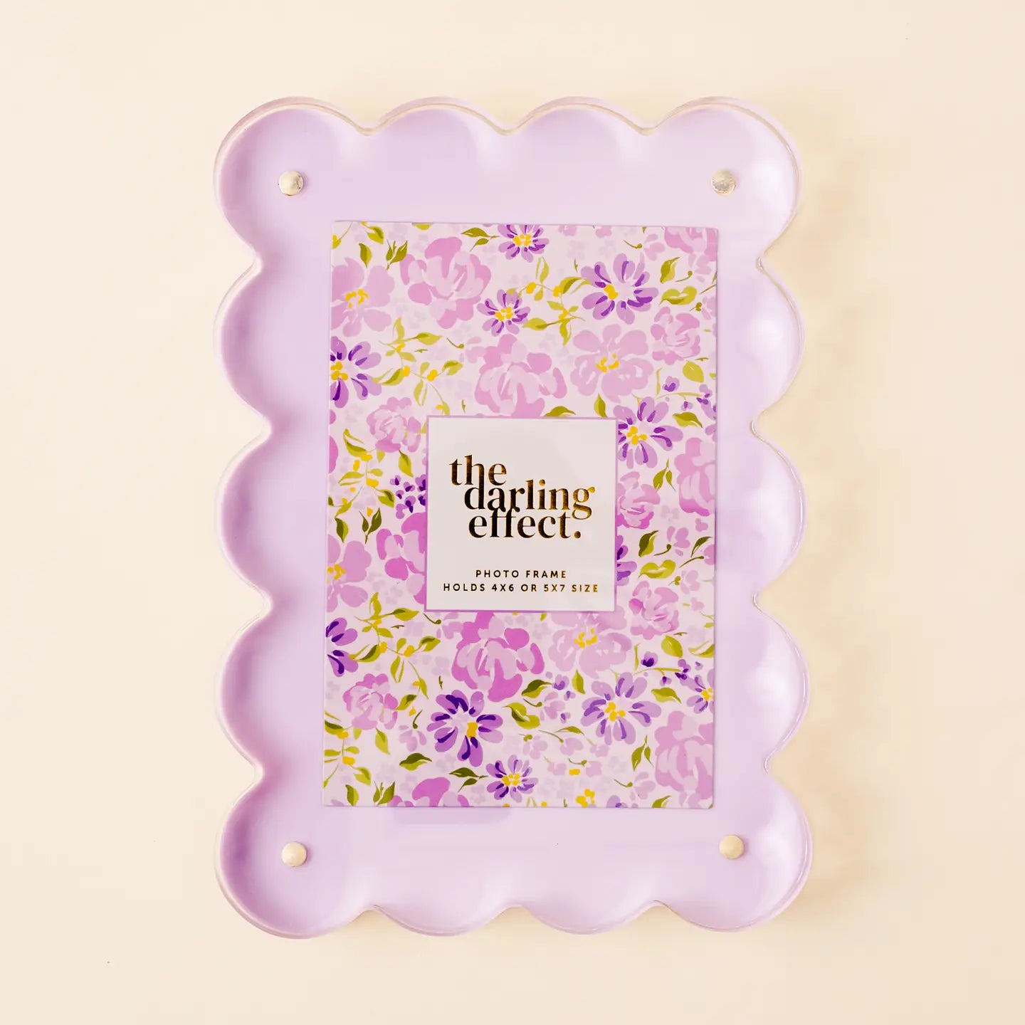 Rectangle Scalloped Acrylic Frame