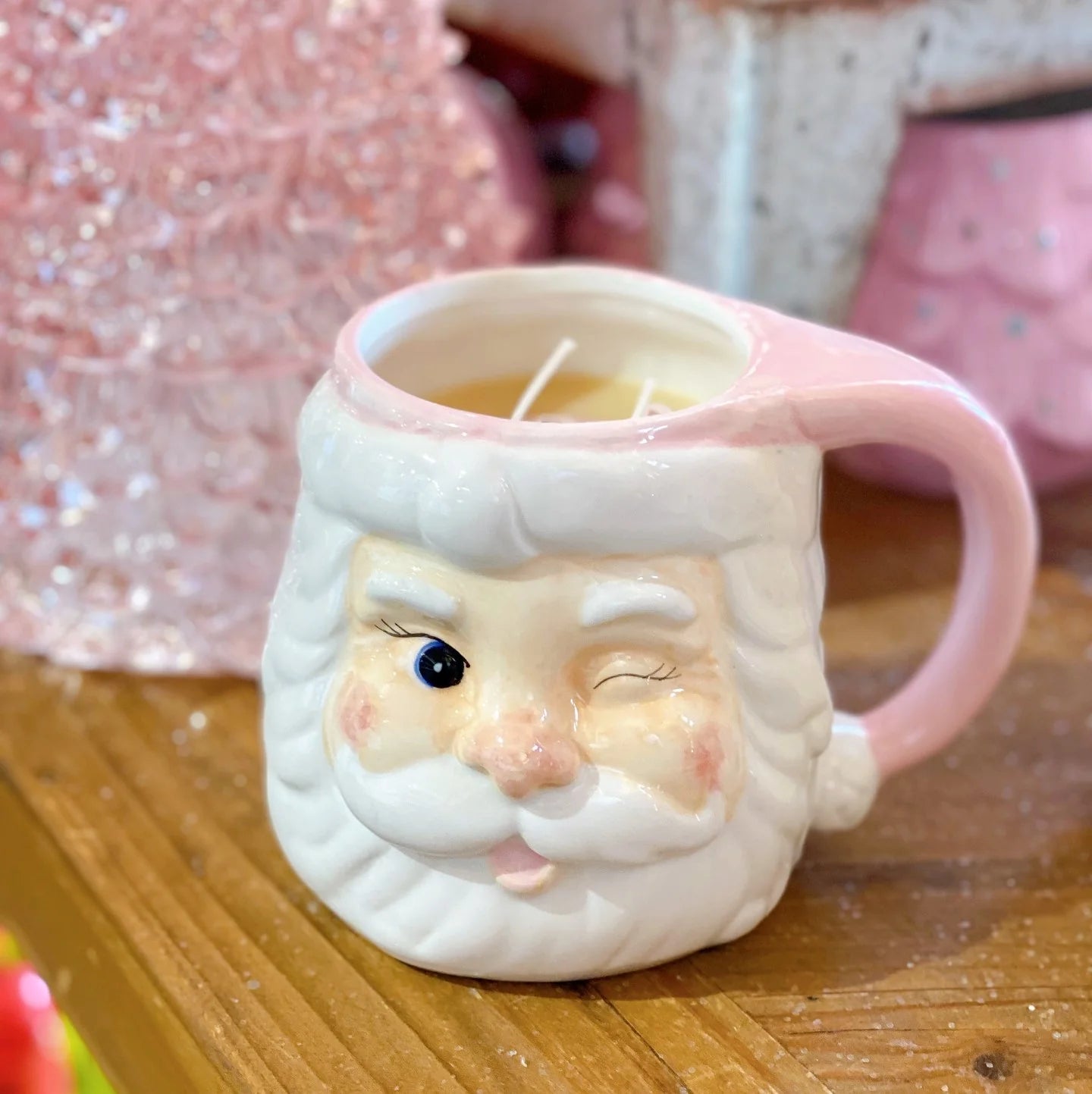 Santa Mug Candle