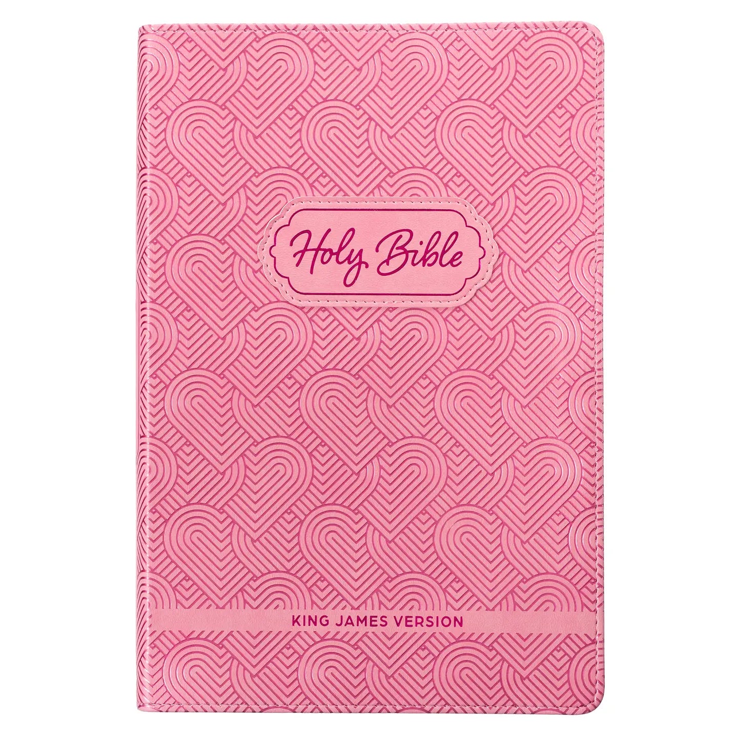 Blossom Pink Heart Kid's KJV Bible