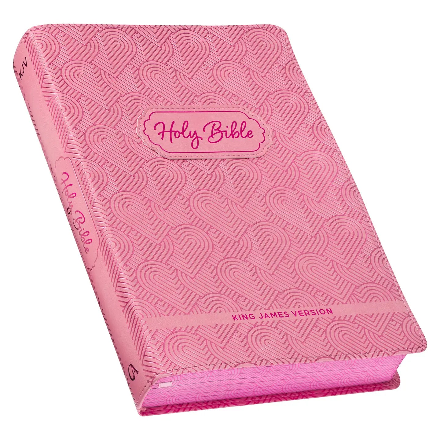 Blossom Pink Heart Kid's KJV Bible
