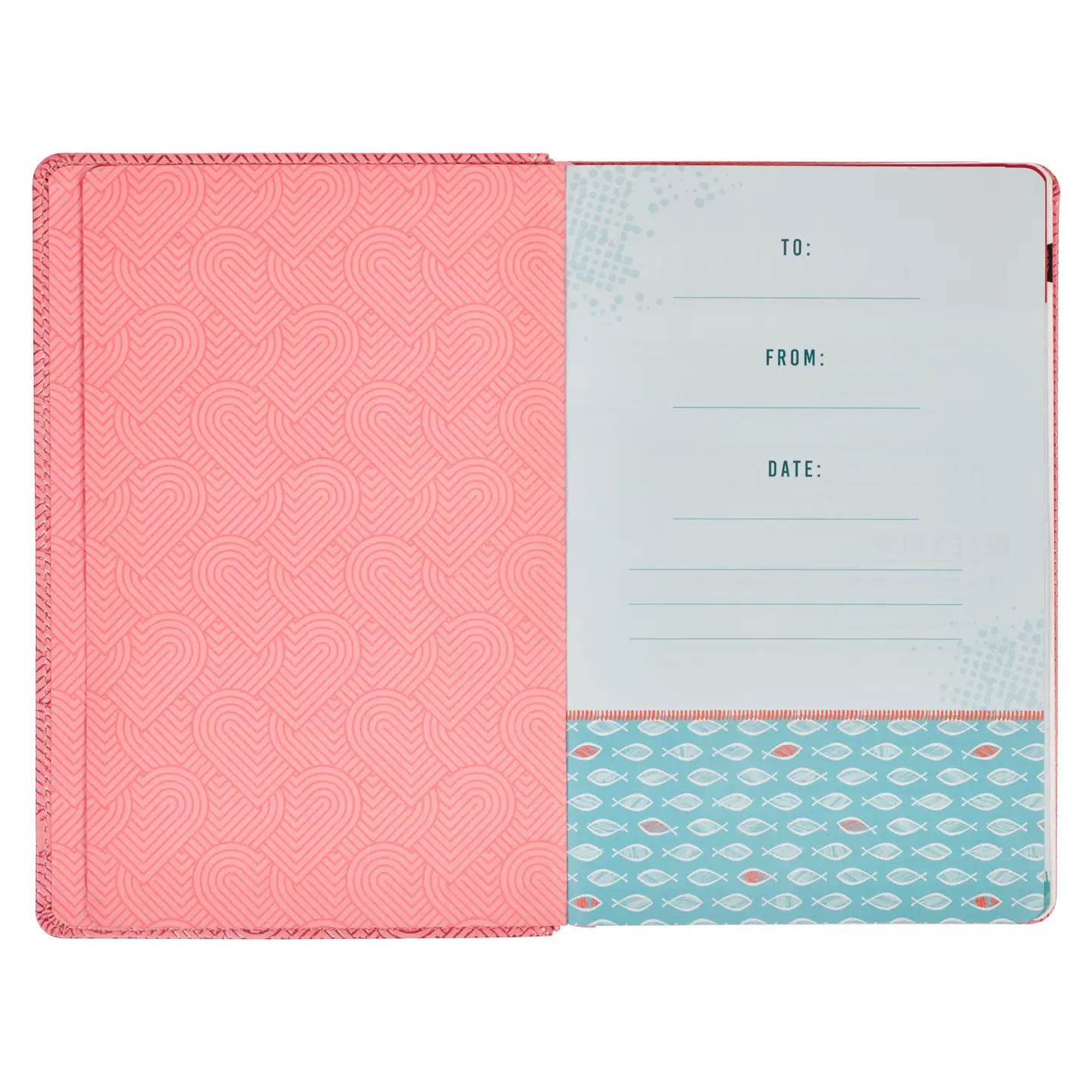 Blossom Pink Heart Kid's KJV Bible