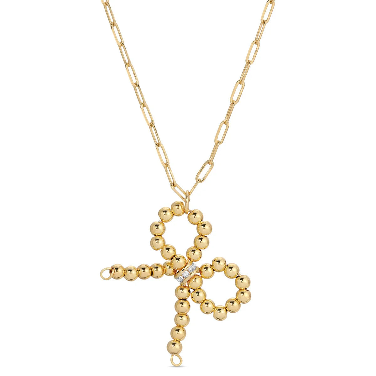 Beaded Bow Necklace