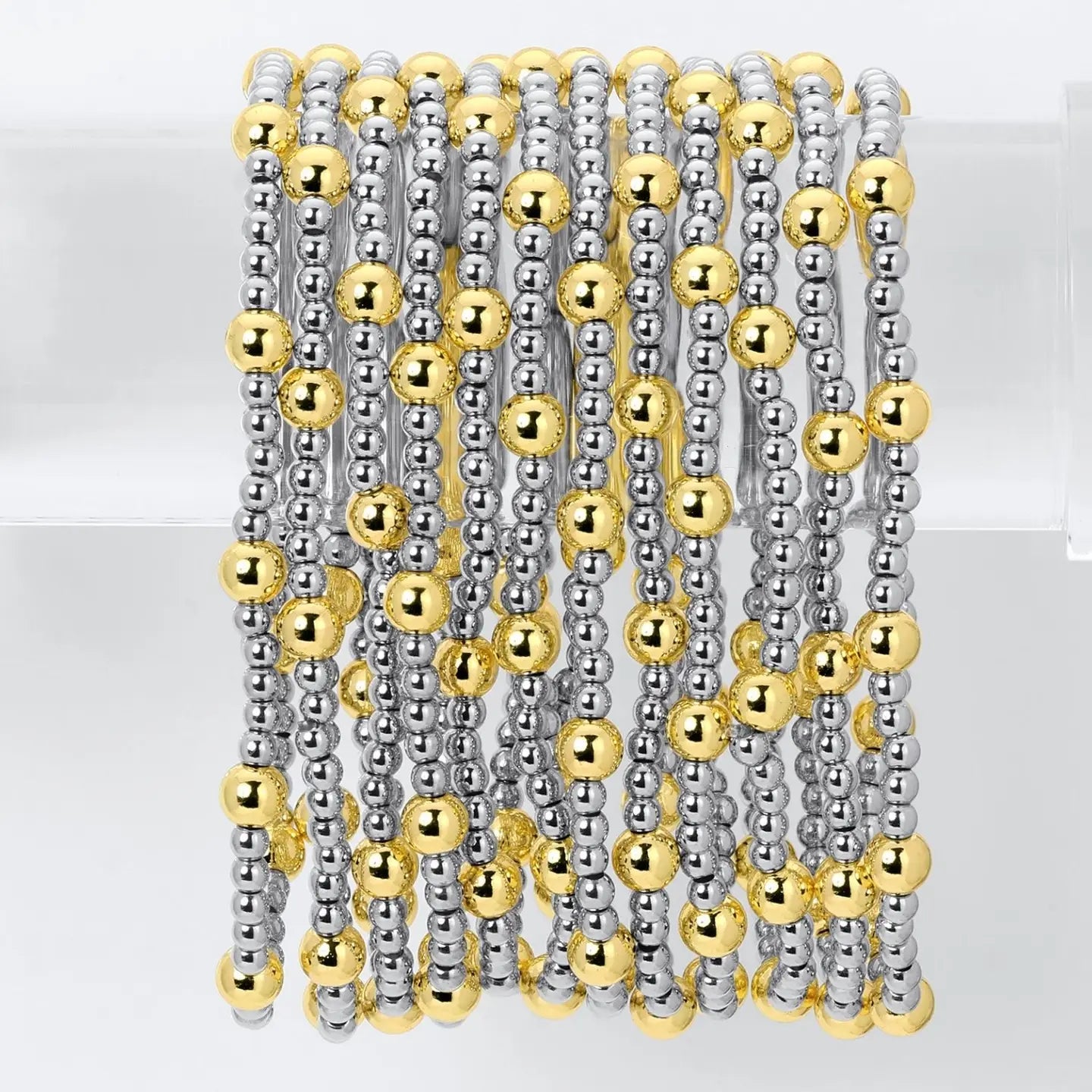 Two-Tone Beaded Bracelet