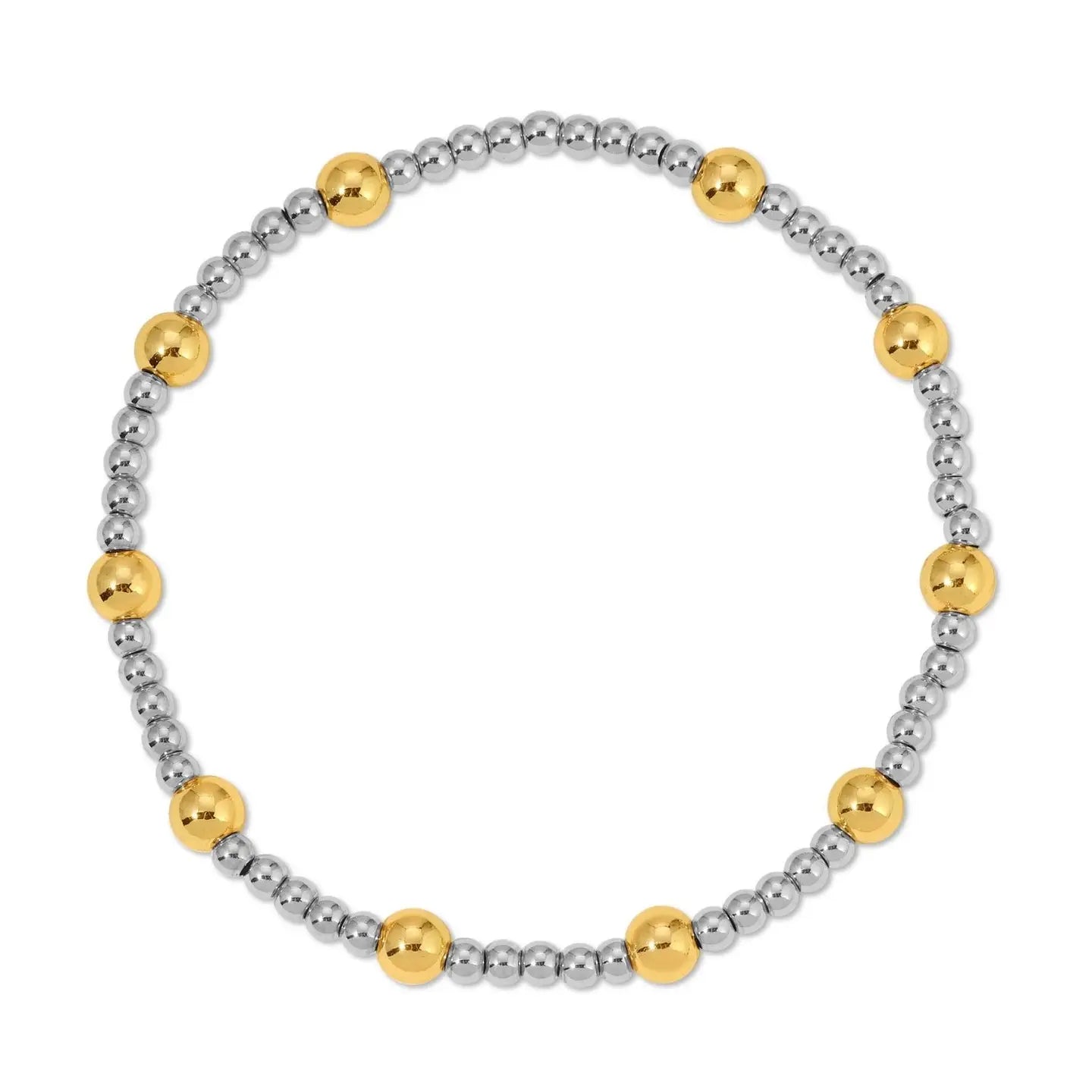 Two-Tone Beaded Bracelet