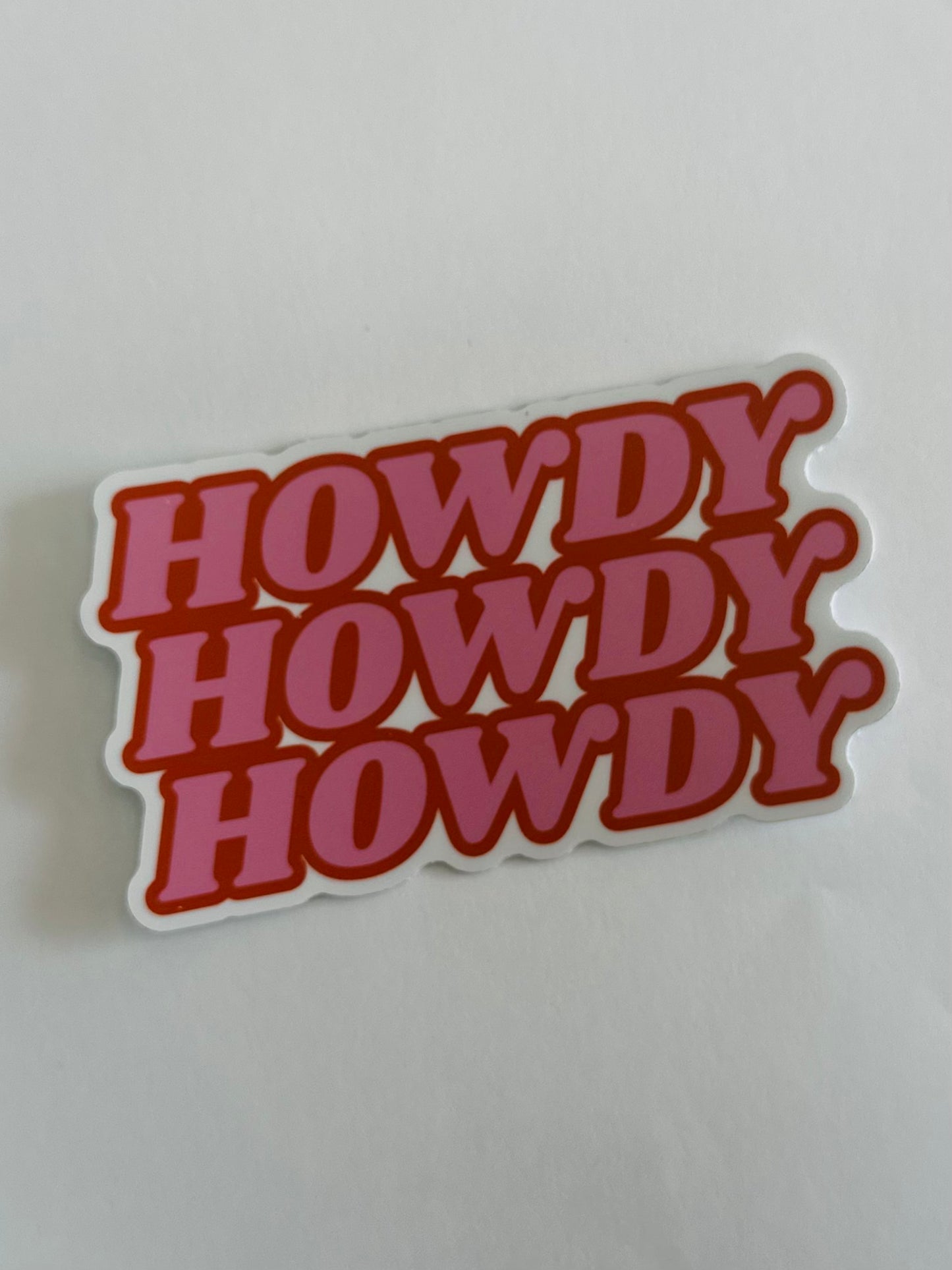 Howdy Sticker