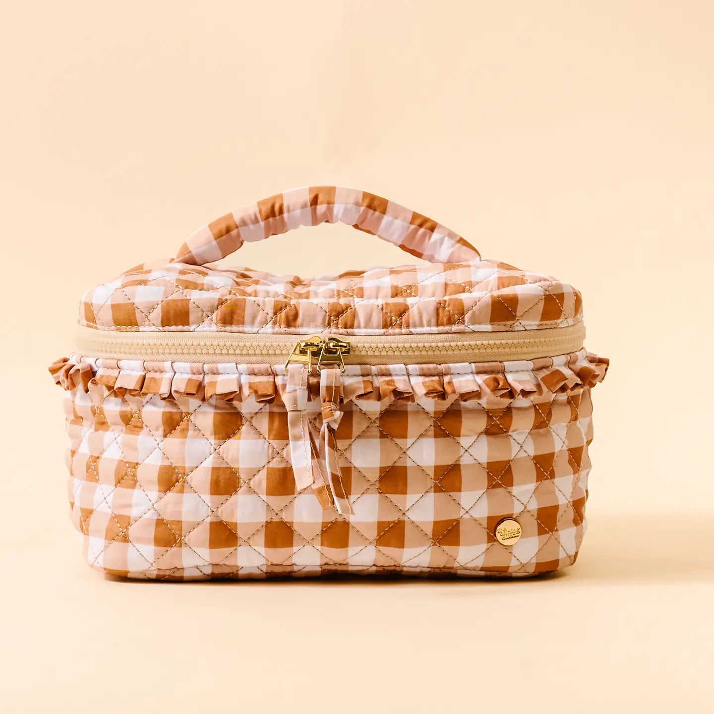 Glam Quilted Cosmetic Bag