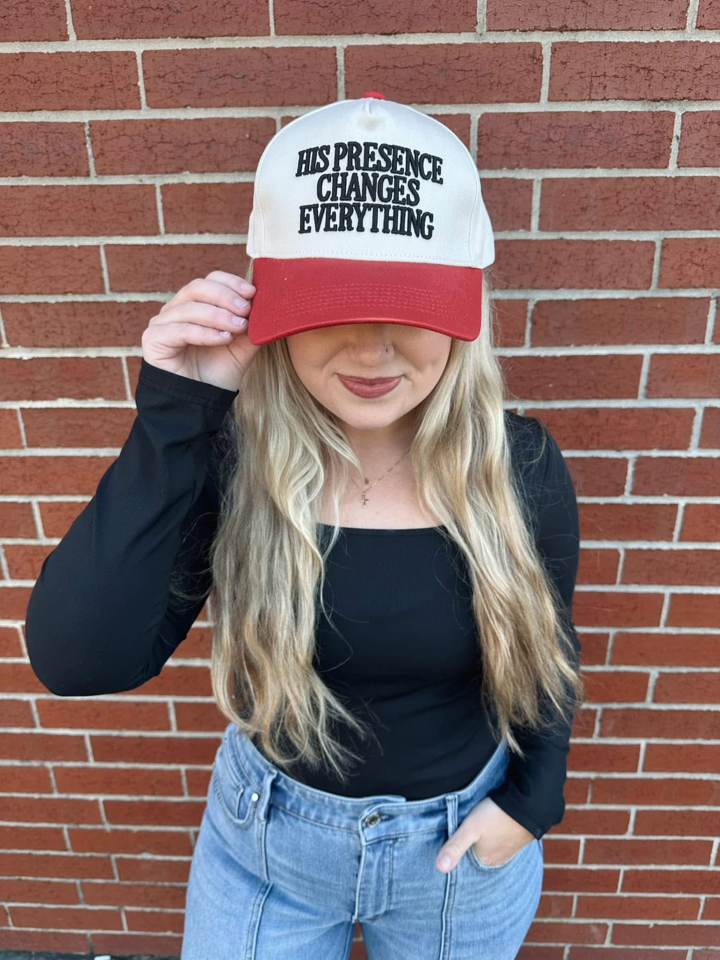 “His Presence…” Embroidered Hat