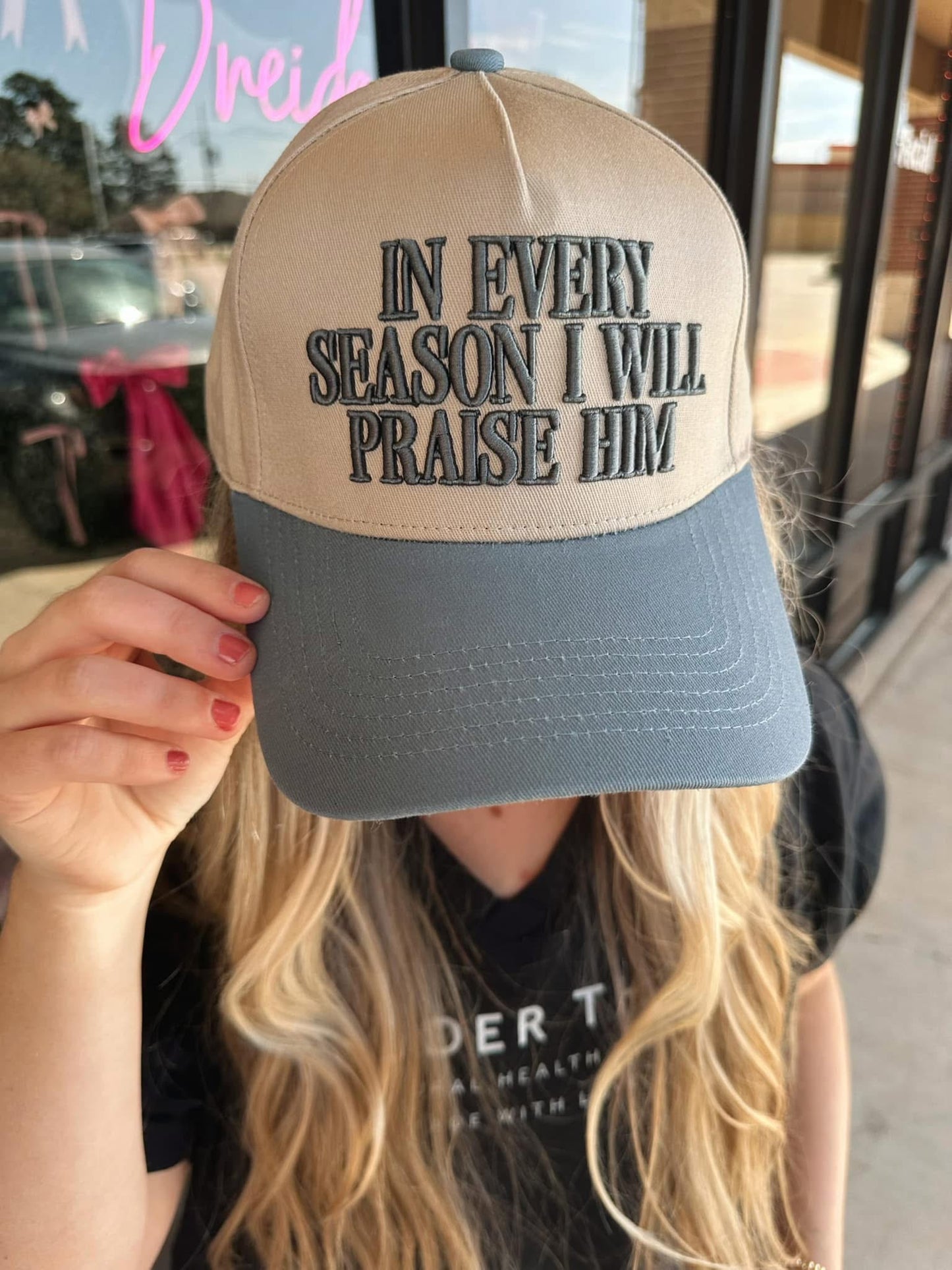 "Praise Him " Embroidered Hat